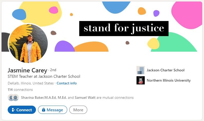 LinkedIn Profile – JasmineCarey