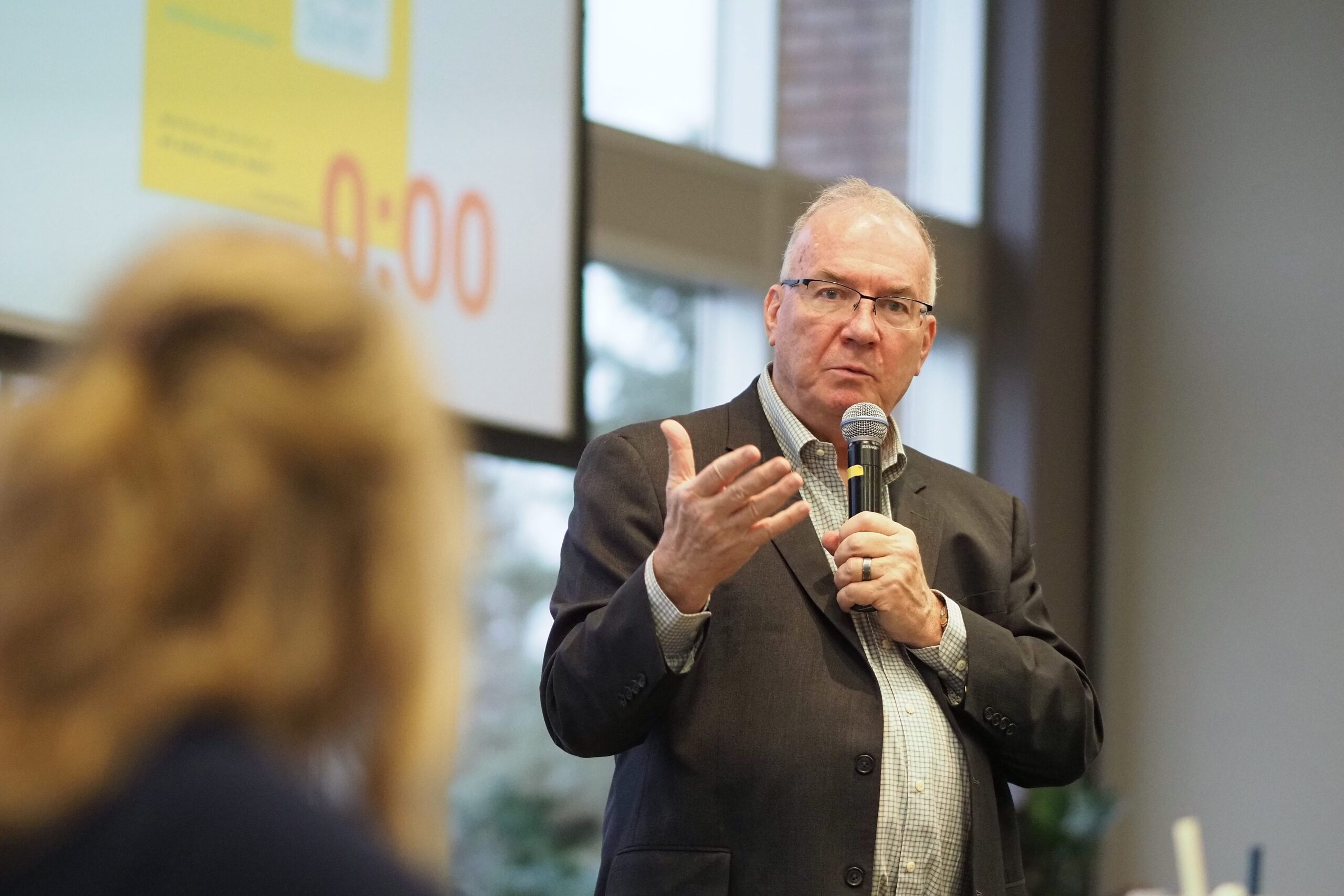 Jim Knight presenting